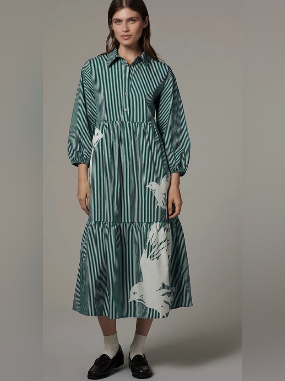 NWT size 1X Anthropologie Maeve Bettina Shirt Dress